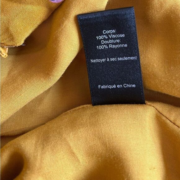 ASTR The Label Gold Print Polka Dot Wide Leg Viscose Pants Size Small - Picture 9 of 12